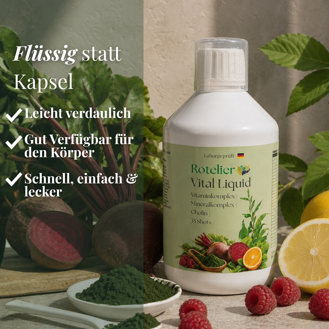 Vital Liquid - Nahrungsergänzungsmittel - Flüssig - Müdigkeit