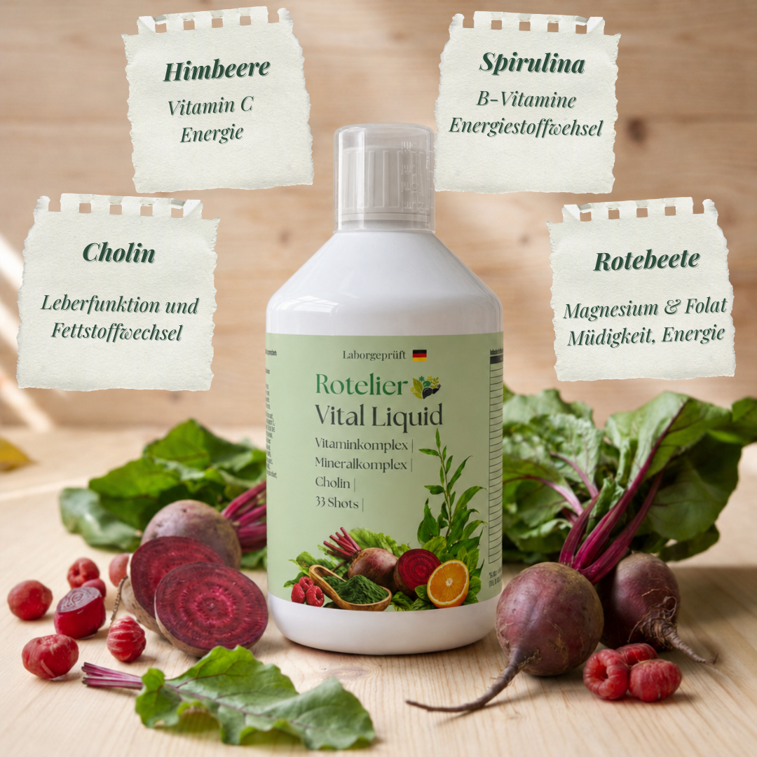 Vital Liquid - Nahrungsergänzungsmittel - Flüssig - Müdigkeit (Mobile)