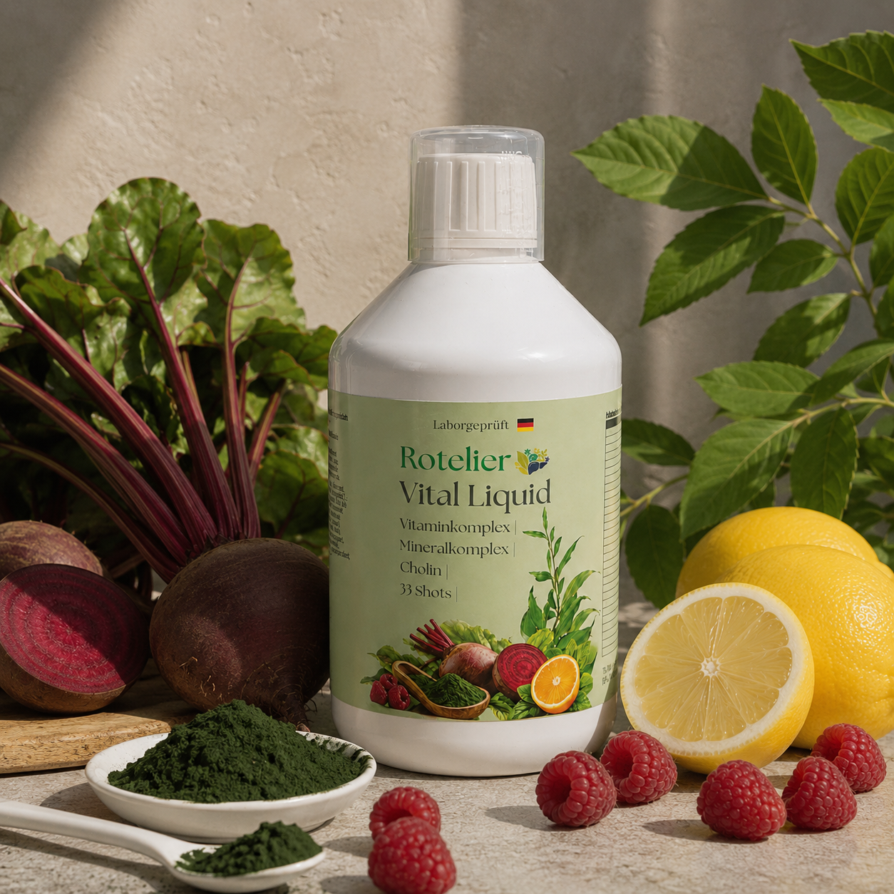 Vital Liquid - Nahrungsergänzungsmittel - Flüssig - Müdigkeit (Mobile)